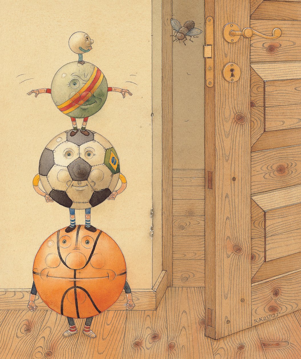 Scary Story, 2005 (wc paperilla) tekijältä Kestutis Kasparavicius