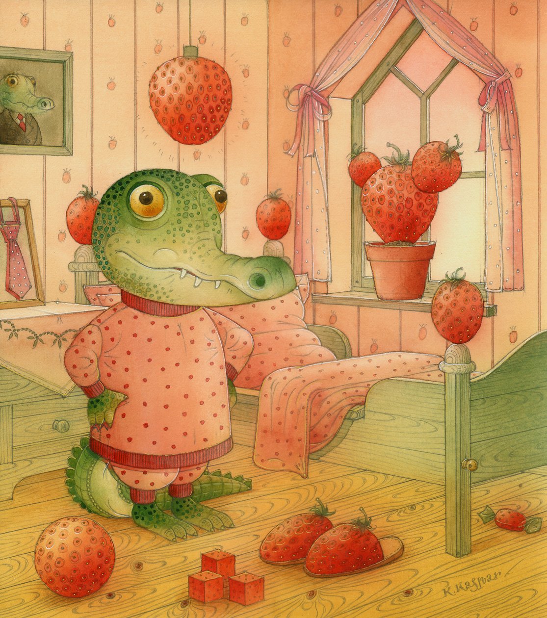 Mansikkapäivä, 2006 (wc paperilla) tekijältä Kestutis Kasparavicius