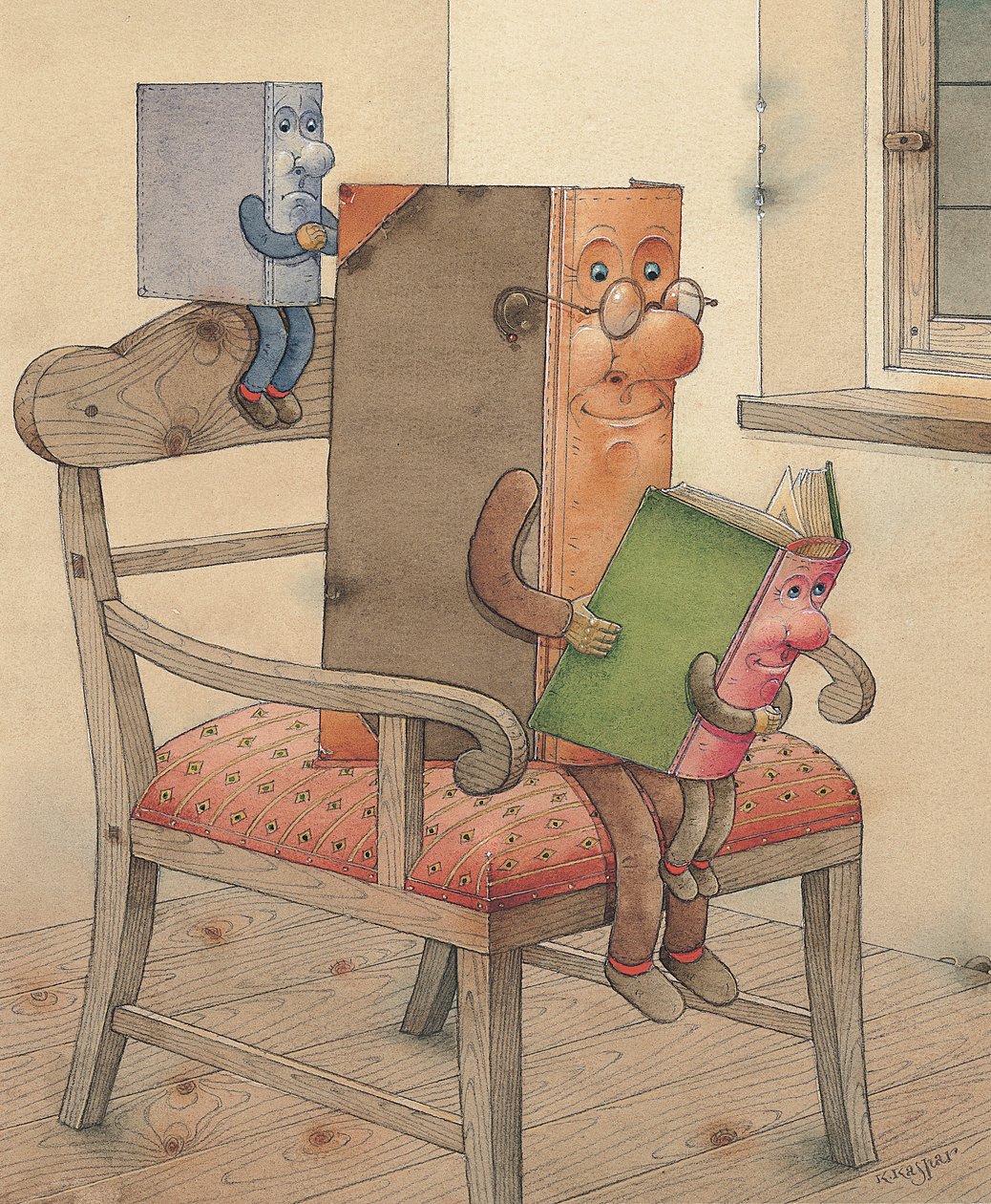 Kolme kirjaa, 2003 (wc paperilla) tekijältä Kestutis Kasparavicius