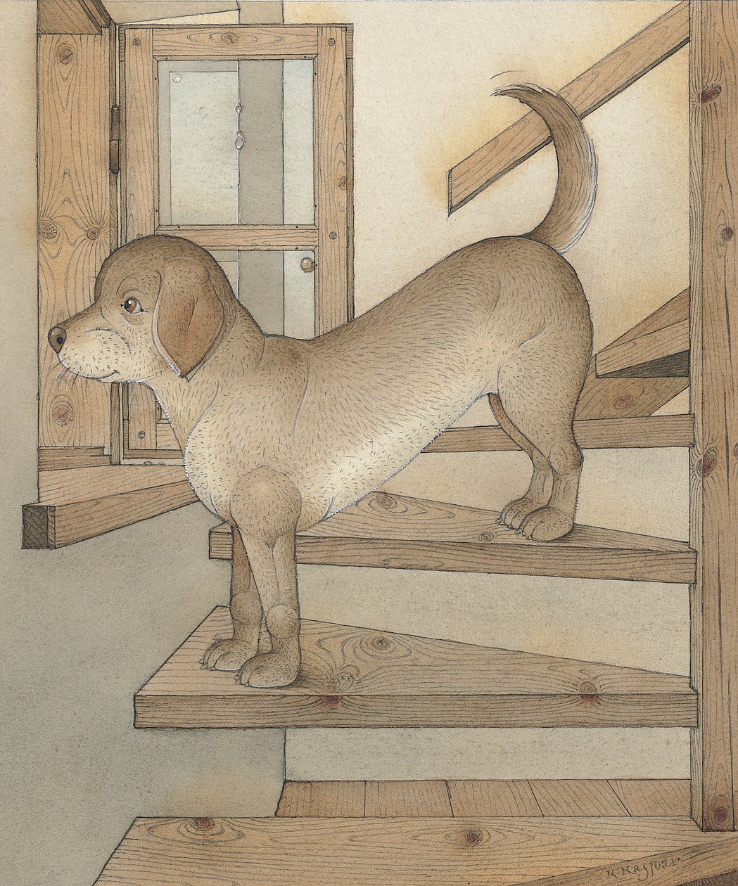 Watchdog, 2003 (wc paperilla) tekijältä Kestutis Kasparavicius