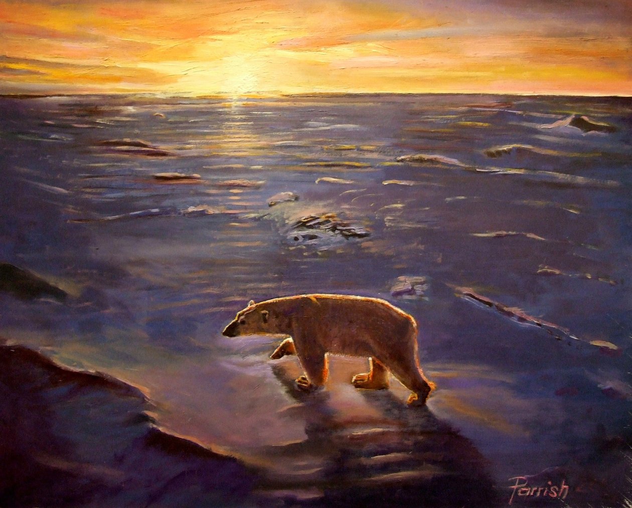 Erämaassa, 2008 tekijältä Kevin Guild of Railway Artist Parrish
