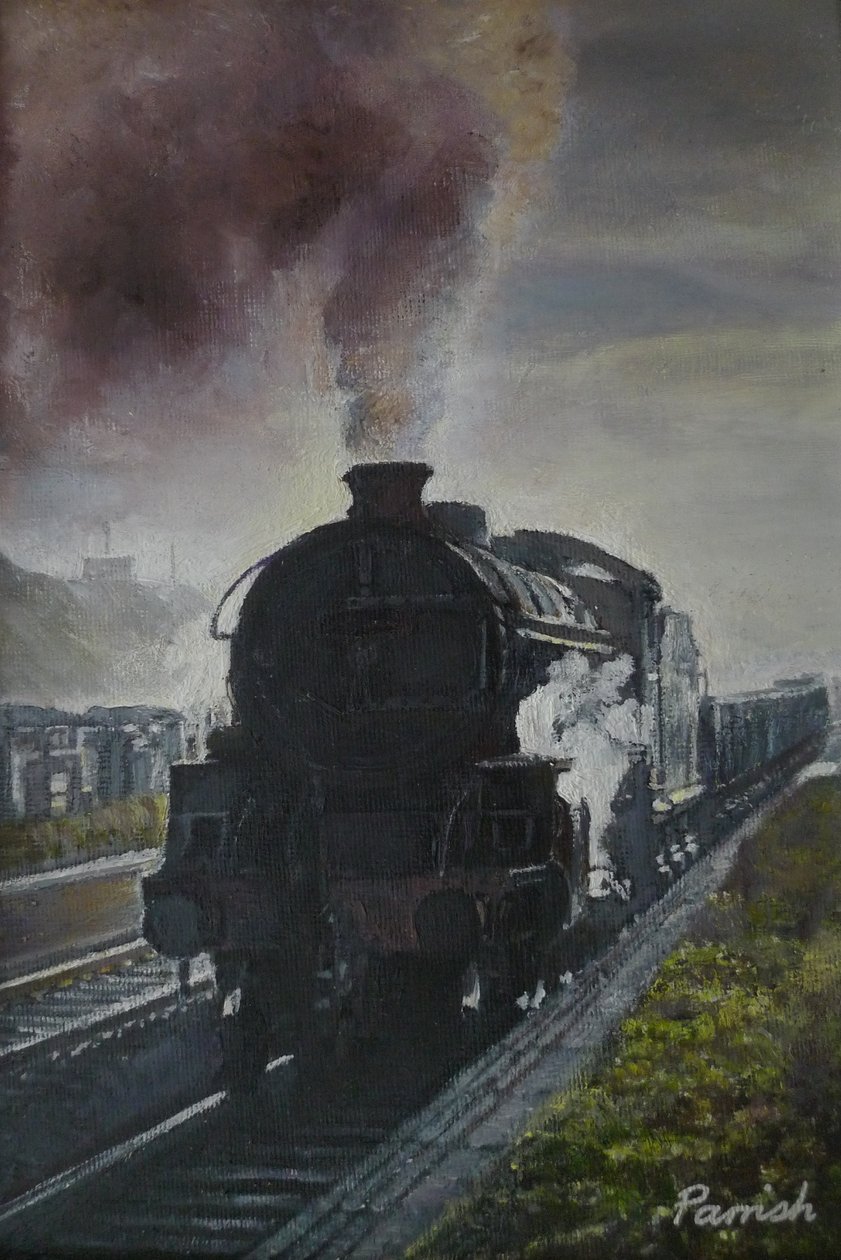 Juna tulossa, 2013 tekijältä Kevin Guild of Railway Artist Parrish