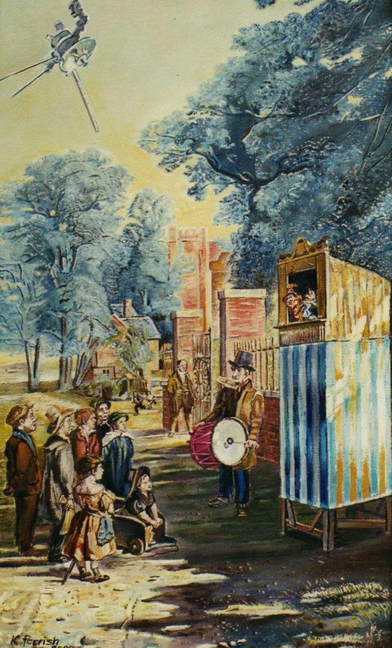 The Show (Punch And Judy) (maalaus) tekijältä Kevin Parrish