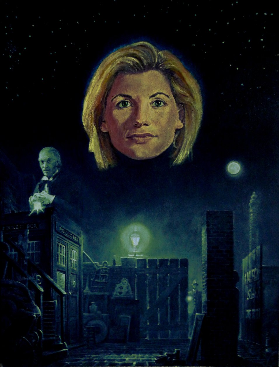 Kolmastoista lääkäri (Doctor Who) (maalaus) tekijältä Kevin Parrish