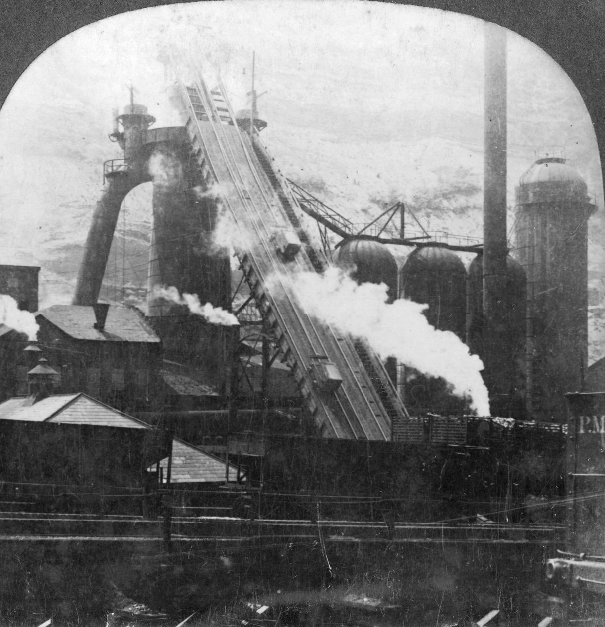 Masuuni, Pittsburgh, Pennsylvania, USA, 1900-luvun alku tekijältä Keystone View Company
