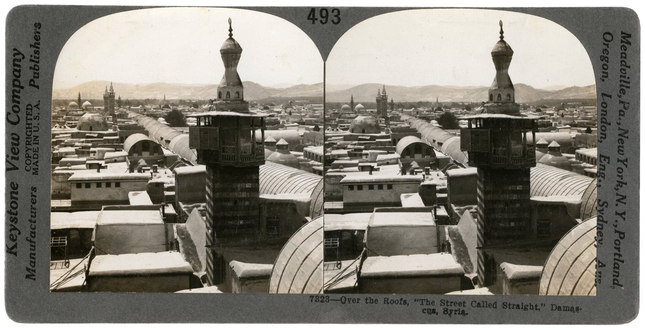 Damaskos, Syyria, 1900-luku. tekijältä Keystone View Company