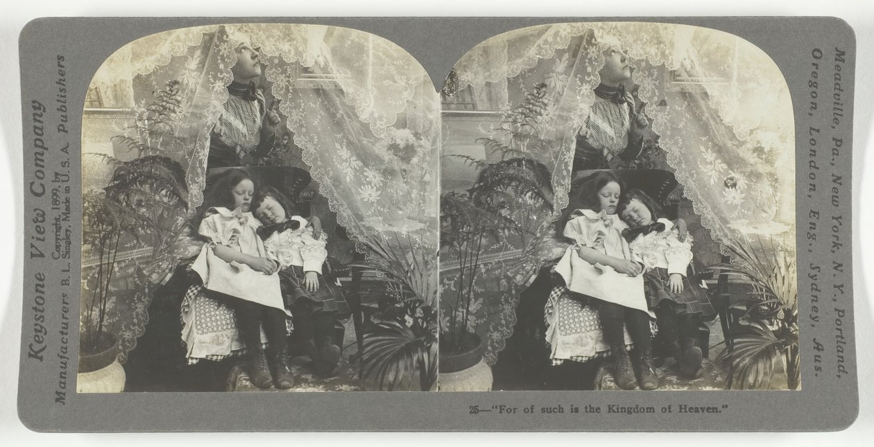 Sillä sellaisia on Taivasten valtakunta, 1899. tekijältä Keystone View Company