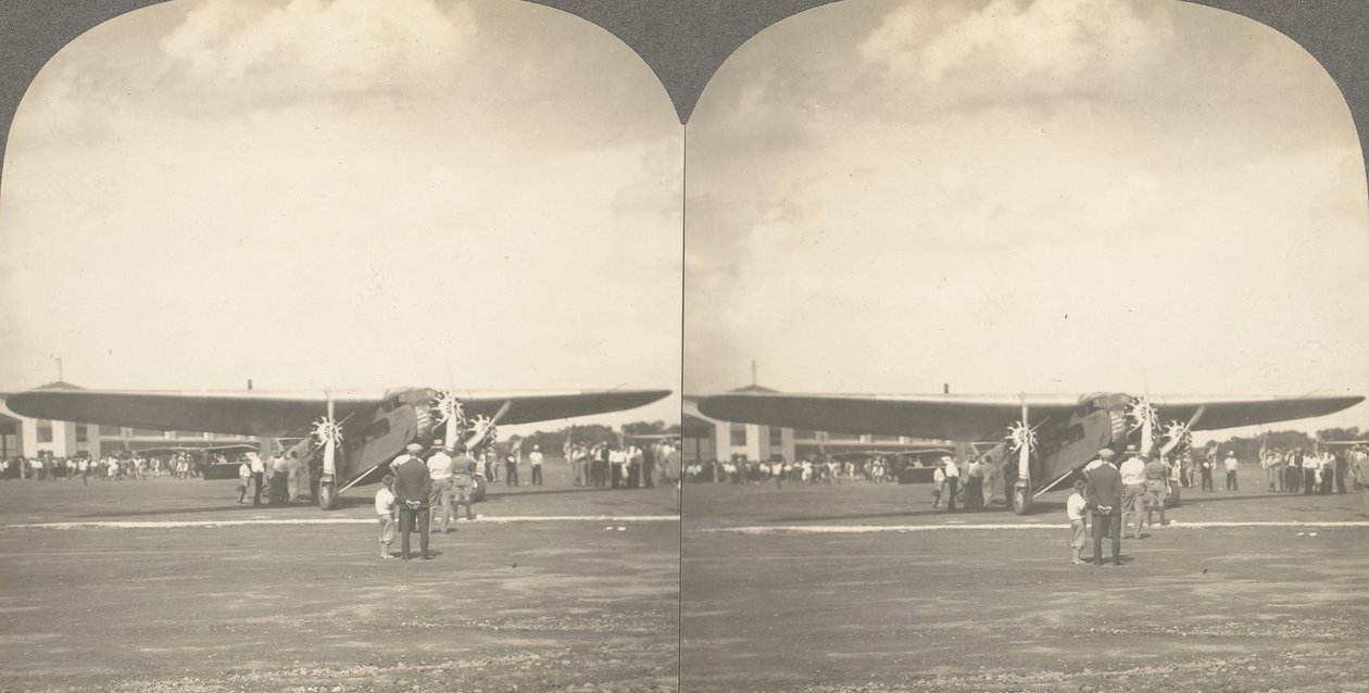 Ryhmä 3 Sterograph Views of Aviation, mukaan lukien Wright Brothers, 1900-1929. tekijältä Keystone View Company