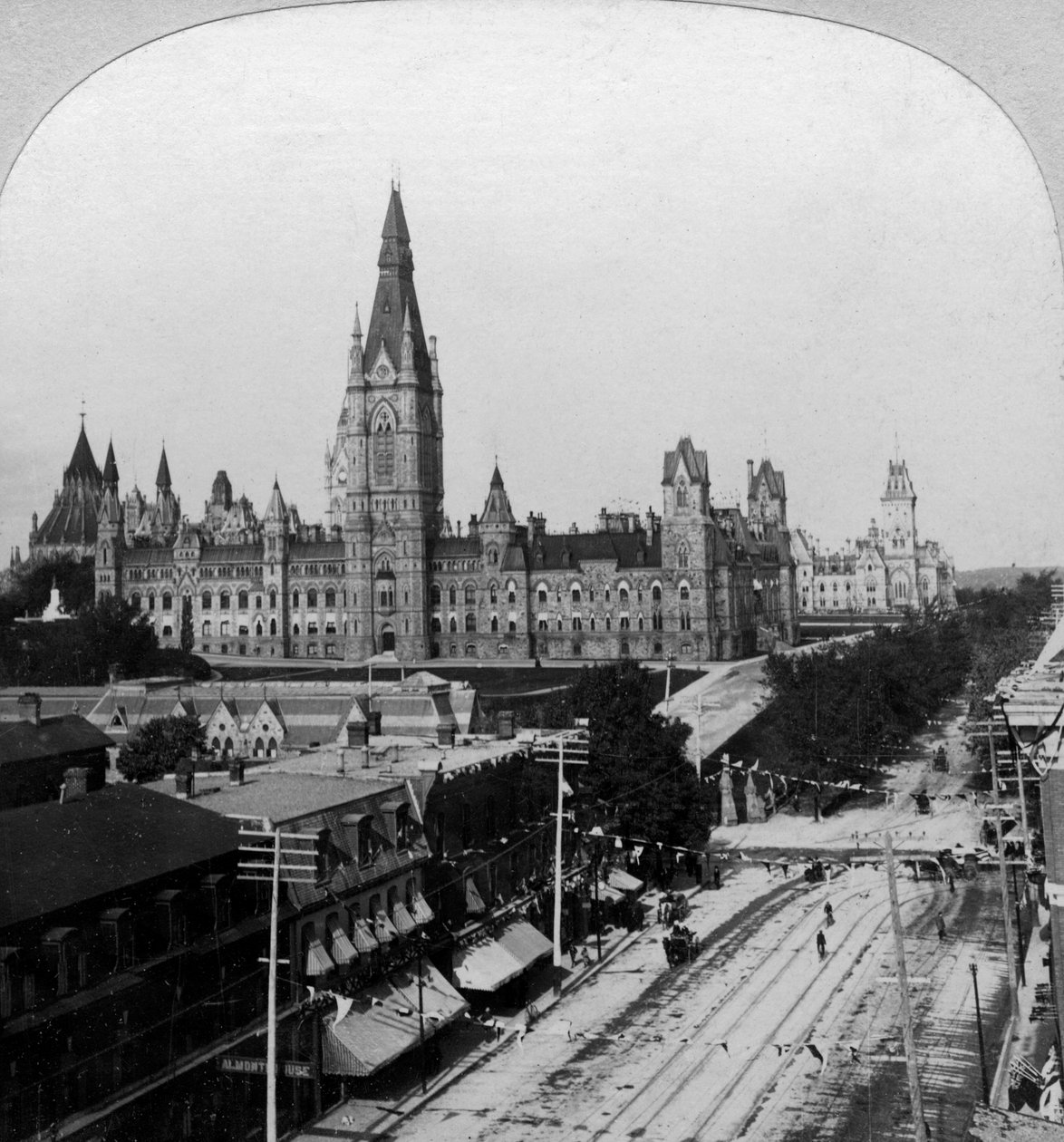 Houses of Parliament, Ottawa, Ontario, Kanada. tekijältä Keystone View Company