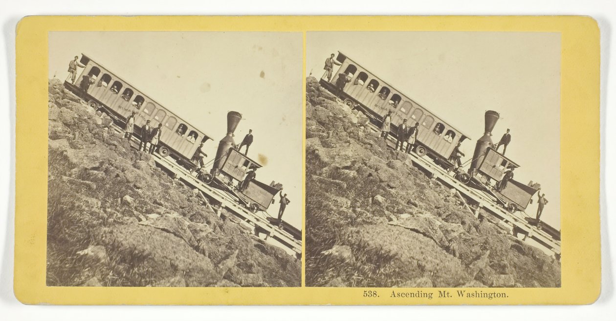 Ascending Mt. Washington, 185575. Tekijät: Kilburn Brothers, BW Kilburn. tekijältä Kilburn Brothers, BW Kilburn