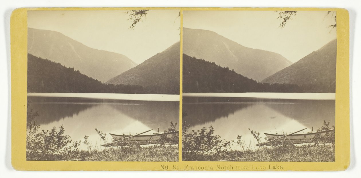 Franconia Notch from Echo Lake, 185575. Tekijät: Kilburn Brothers, BW Kilburn. tekijältä Kilburn Brothers, BW Kilburn
