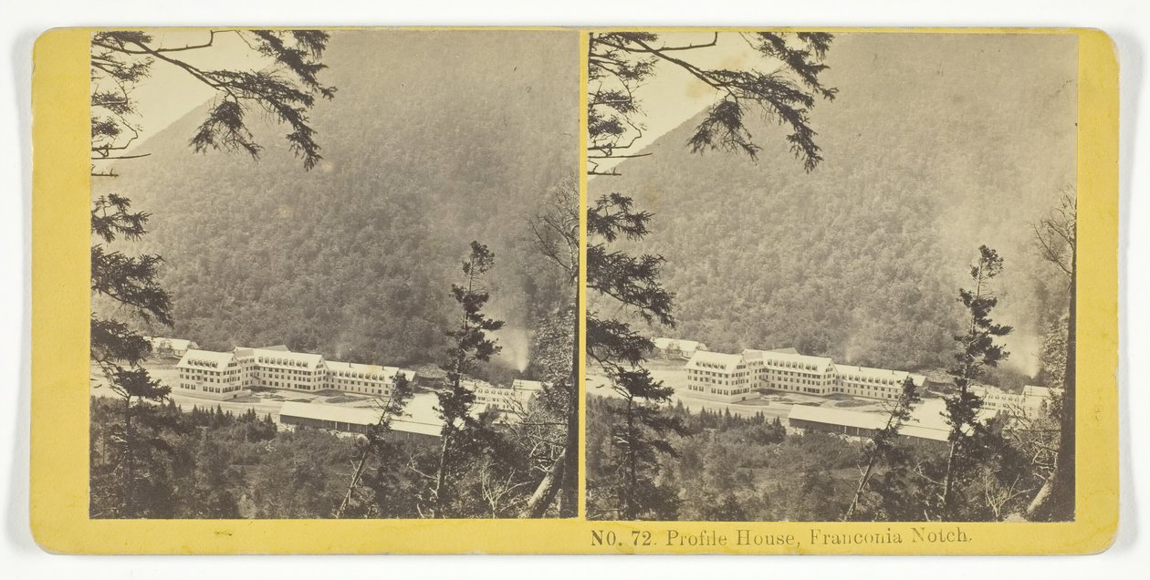 Profile House, Franconia Notch, 185575. Tekijät: Kilburn Brothers, BW Kilburn. tekijältä Kilburn Brothers, BW Kilburn