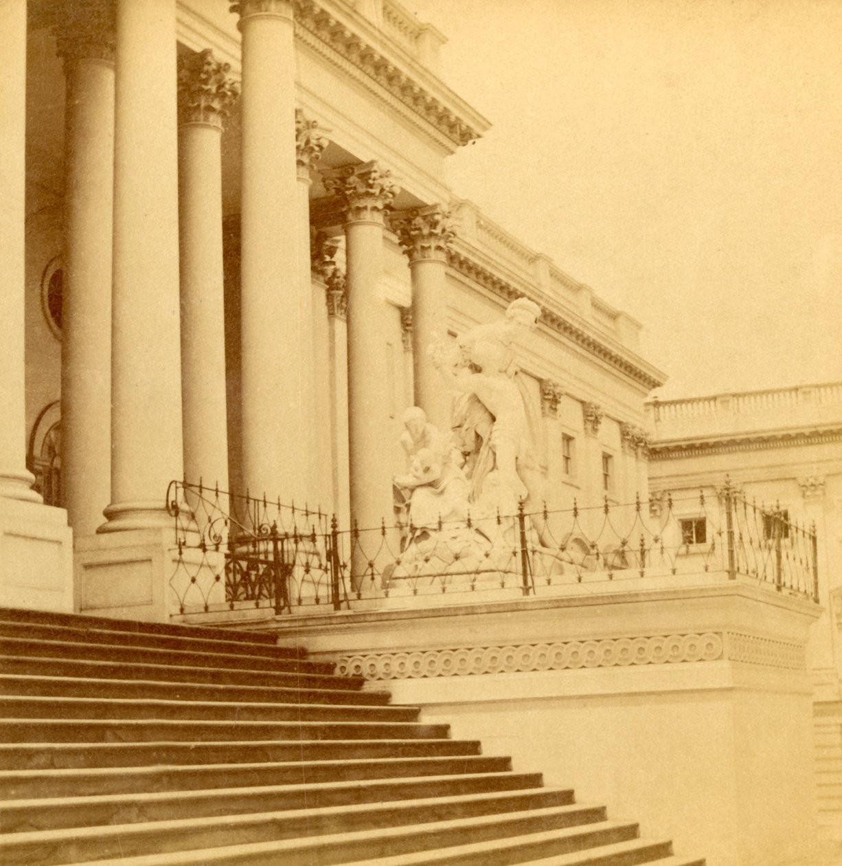 Senate Front, Washington D.C., c1900. tekijältä Kilburn Brothers