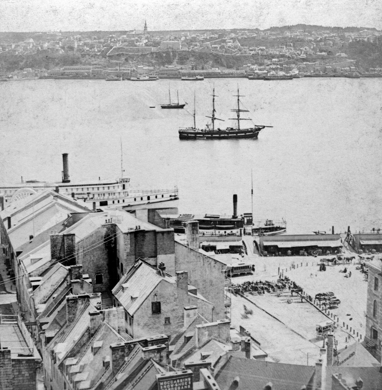 Vista de Dufferin Terrace, Quebec, Canada.finnish tekijältä Kilburn Brothers