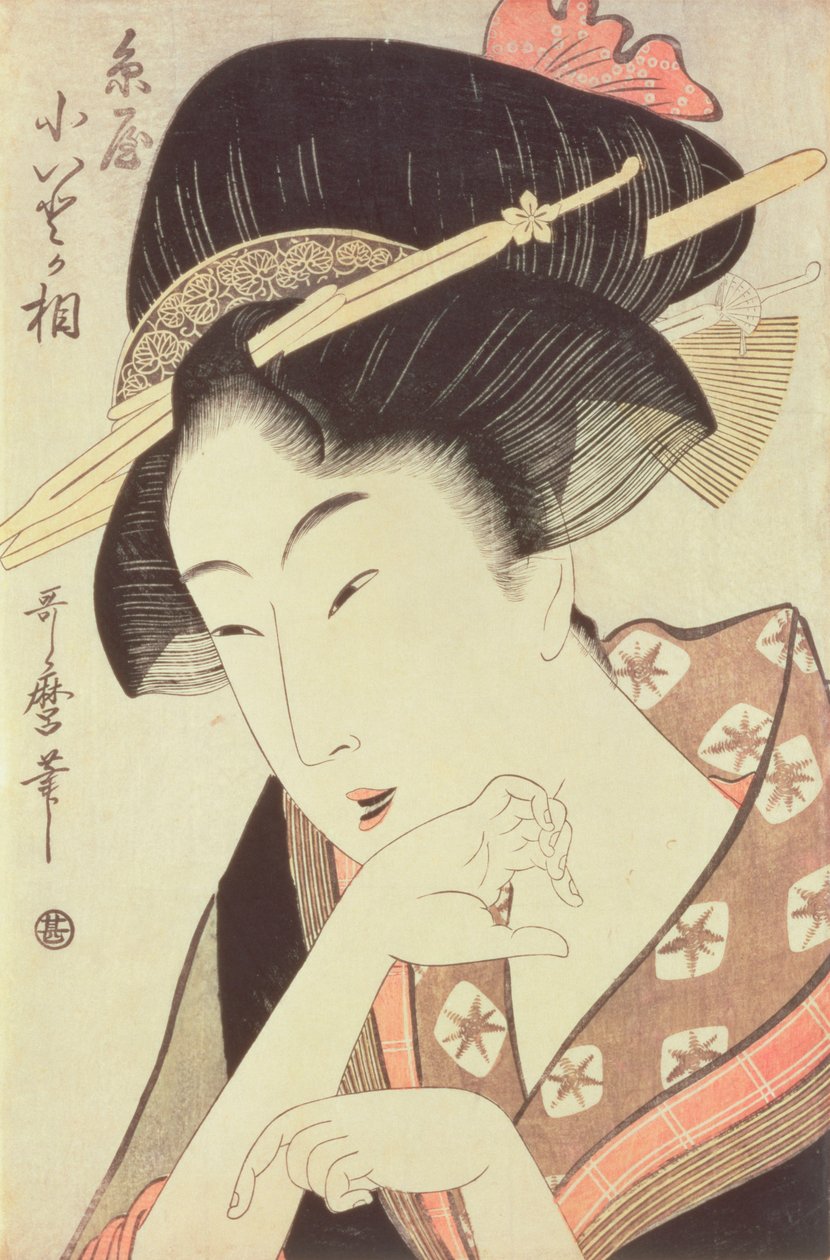 Itoyan sankaritar Kioton rintakuva tekijältä Kitagawa Utamaro