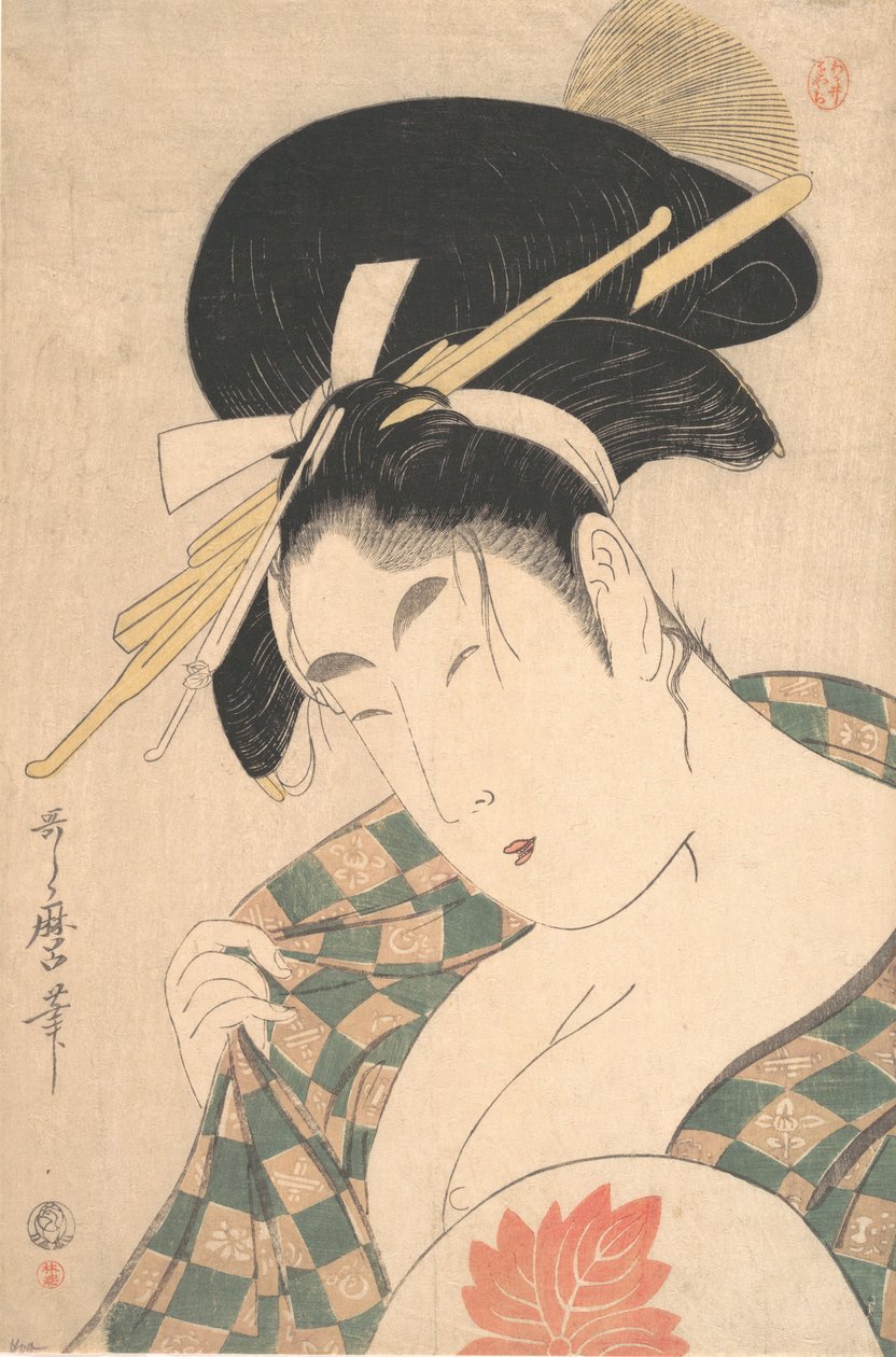 Kurtesaani, 1700-luvun loppu - 1800-luvun alku. tekijältä Kitagawa Utamaro