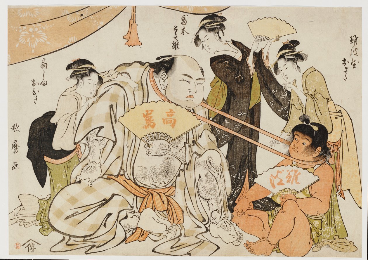 Peli niskavedolla tekijältä Kitagawa Utamaro