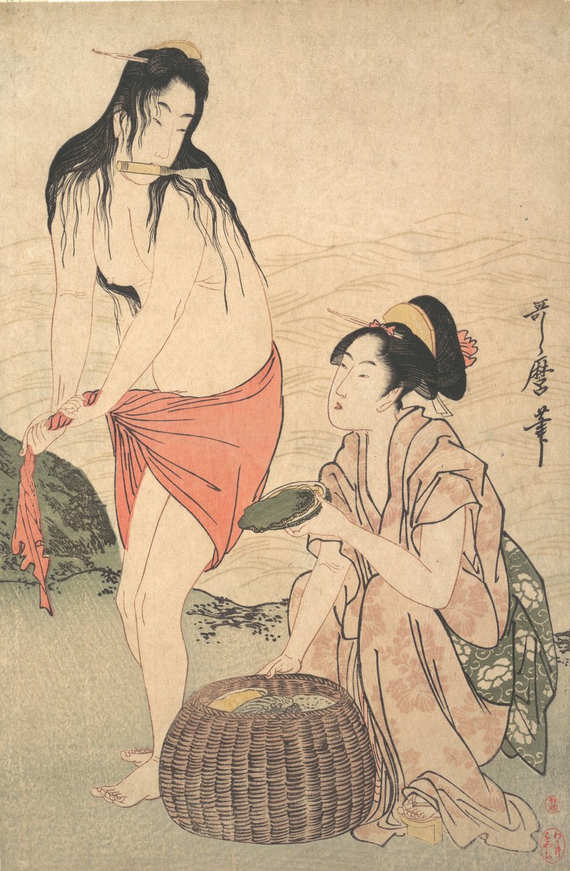 Abalone Divers, 1788. tekijältä Kitagawa Utamaro