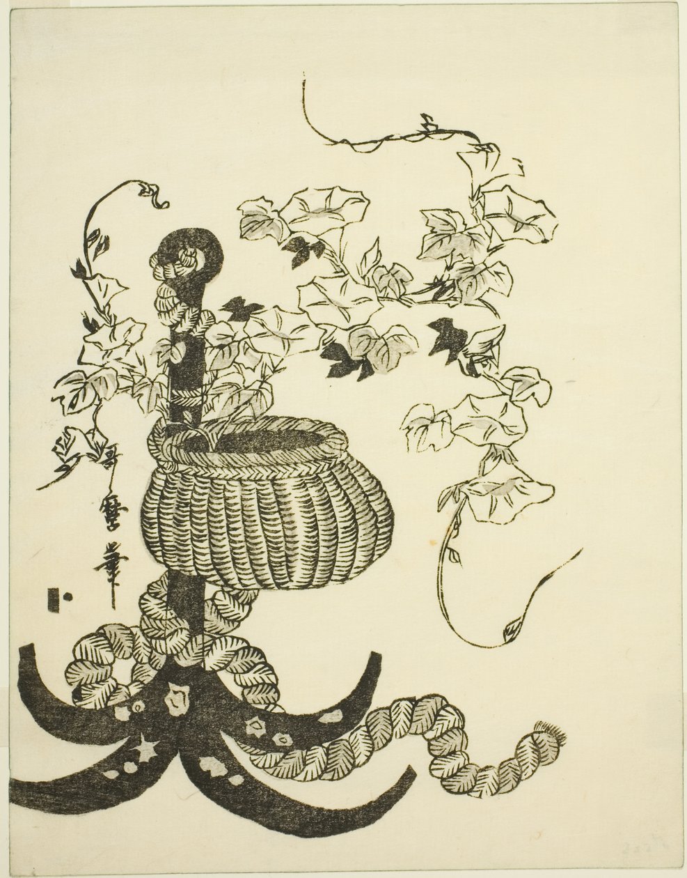Sovitus aamun loistoista (Asagao) tekijältä Kitagawa Utamaro
