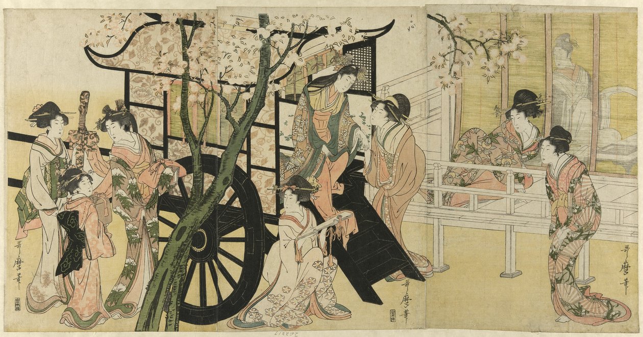Keisarillinen vaunu tekijältä Kitagawa Utamaro