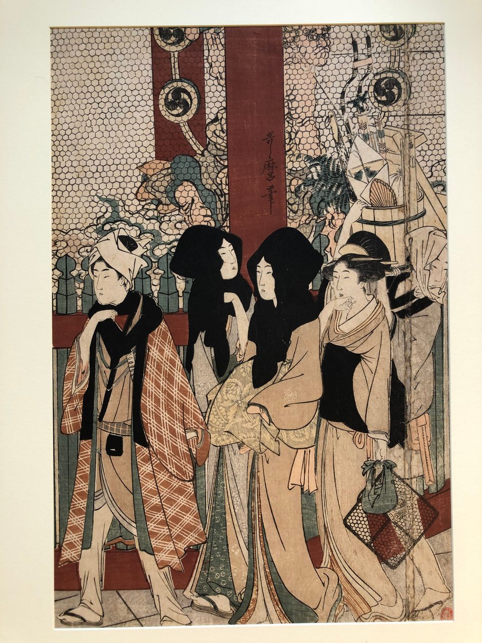 Asakusan temppeli tekijältä Kitagawa Utamaro