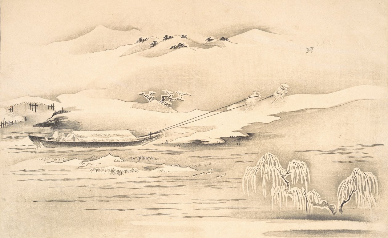 Ehon Ginsekain kirja Maailma hopeana, 1700-luvun loppu - 1800-luvun alku. tekijältä Kitagawa Utamaro