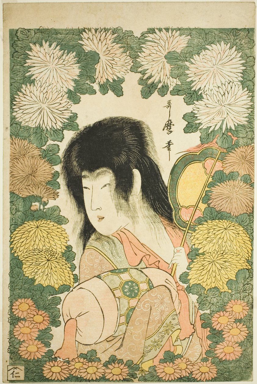 Krysanteemipoika tekijältä Kitagawa Utamaro