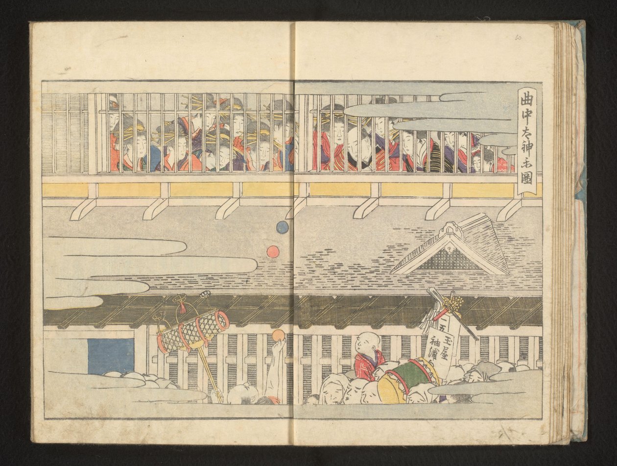 Bordellin toinen kerros tekijältä Kitagawa Utamaro
