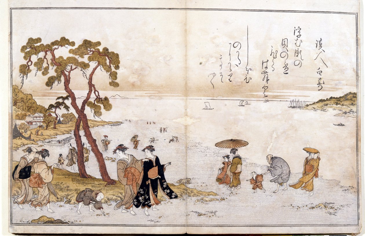 Lahjoituksia laskuvedestä tekijältä Kitagawa Utamaro
