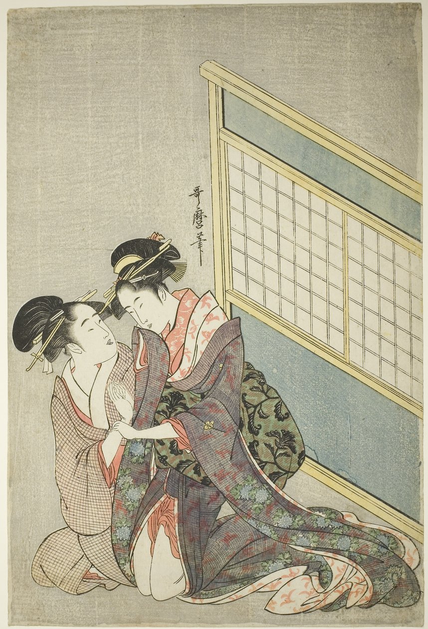 Kaksinkertainen tyyny tekijältä Kitagawa Utamaro