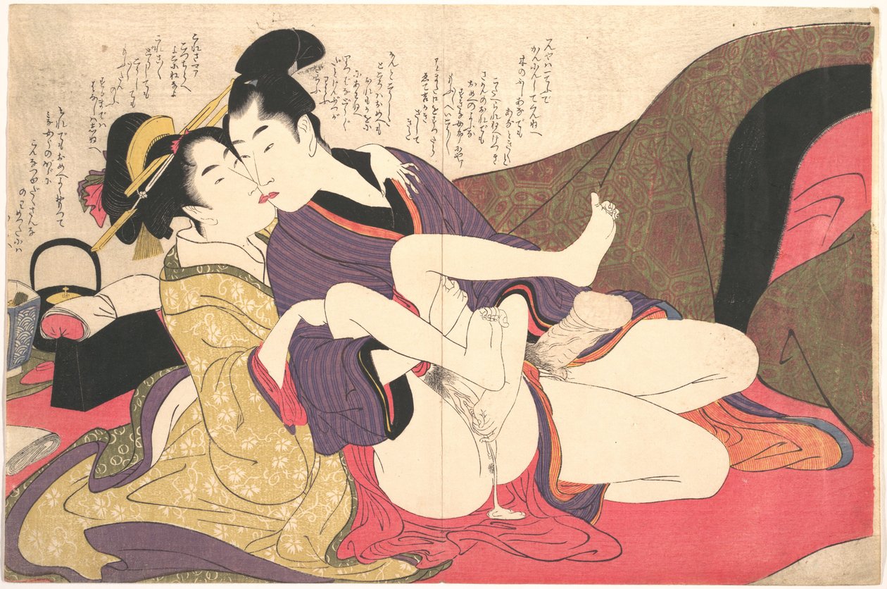 Eroottinen painokuva tekijältä Kitagawa Utamaro