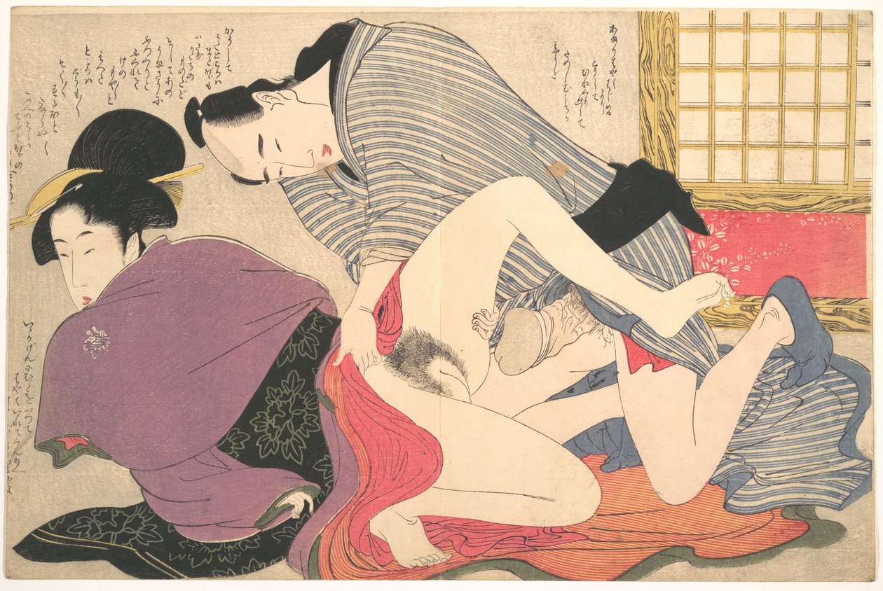 Eroottinen painokuva tekijältä Kitagawa Utamaro