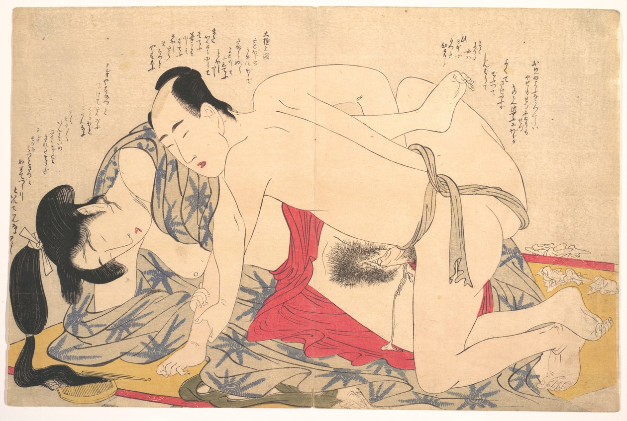 Eroottinen painokuva tekijältä Kitagawa Utamaro