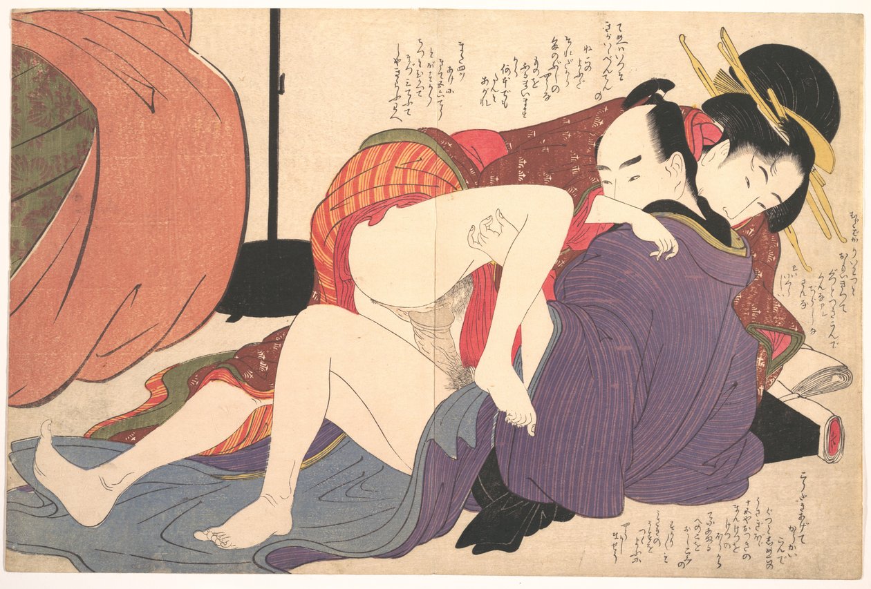 Eroottinen vedos tekijältä Kitagawa Utamaro