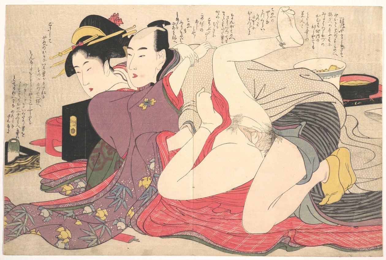 Eroottinen painokuva tekijältä Kitagawa Utamaro