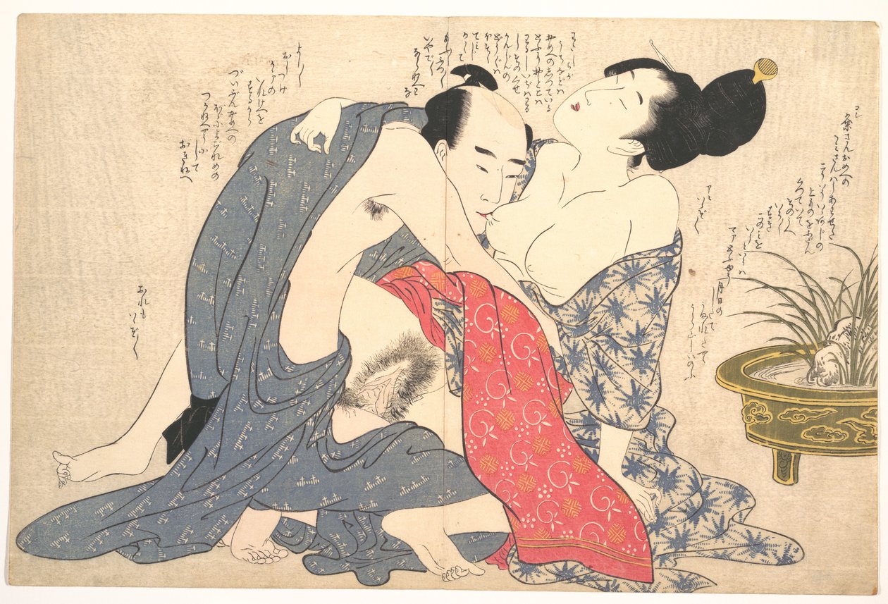 Eroottinen painokuva tekijältä Kitagawa Utamaro