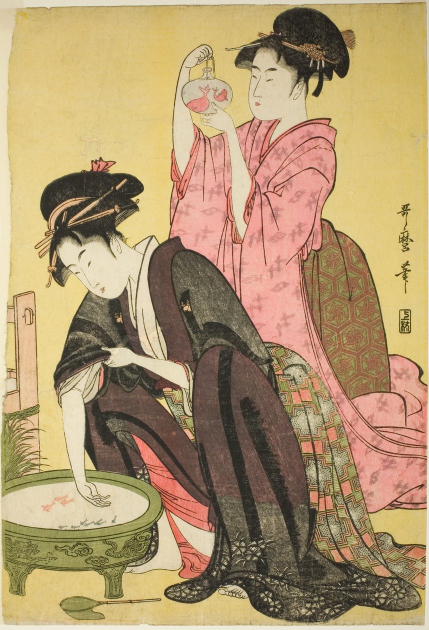 Kultakala tekijältä Kitagawa Utamaro