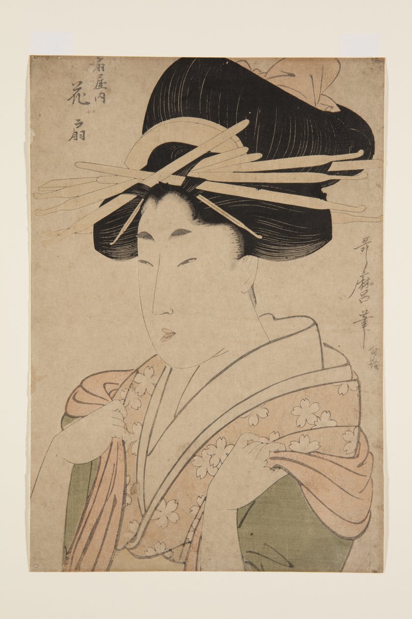 Hana?gi of the ?giya (värillinen puupalikkaprintti) tekijältä Kitagawa Utamaro