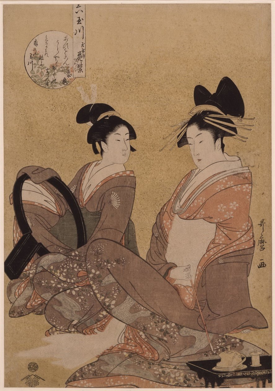 Te Tamayan Hanamurasaki, 1793 tekijältä Kitagawa Utamaro