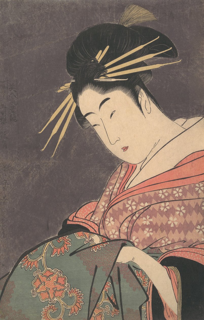 "Gomeiron Hanaogi",..., n. 1794-95. tekijältä Kitagawa Utamaro
