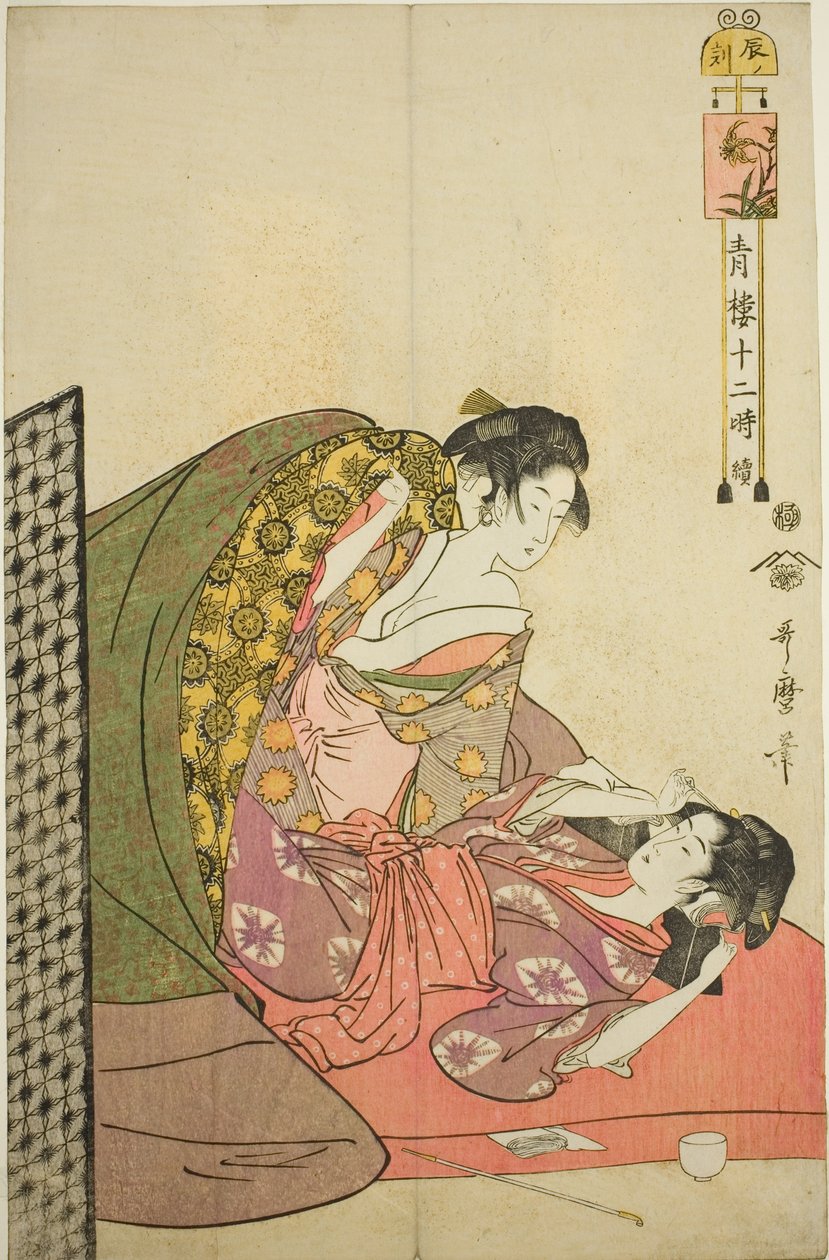Direcció Ragon (Dragon Country), de la sèrie Te "Telve Law Member Yoshiwara (continuació amb Seiro Tree)" Finn Doctor Sh tekijältä Kitagawa Utamaro
