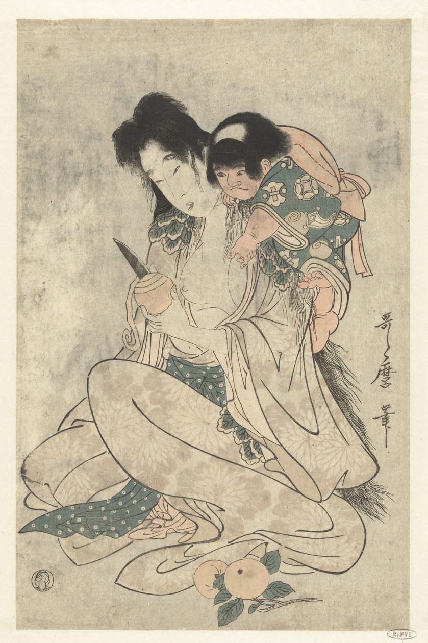 Kintoki Sono Yamauba tekijältä Kitagawa Utamaro
