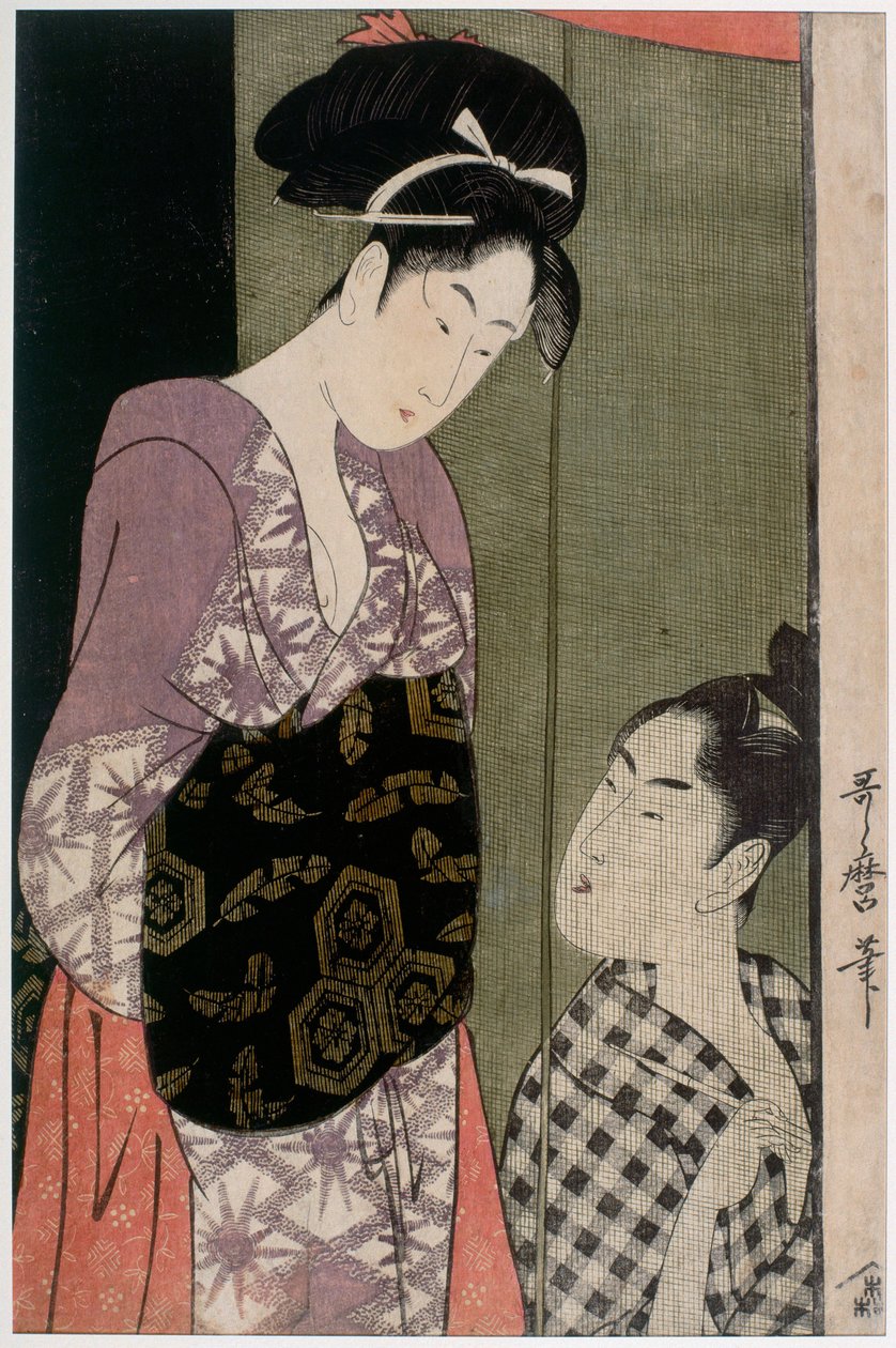 Hyttysverkko, noin 1797 tekijältä Kitagawa Utamaro