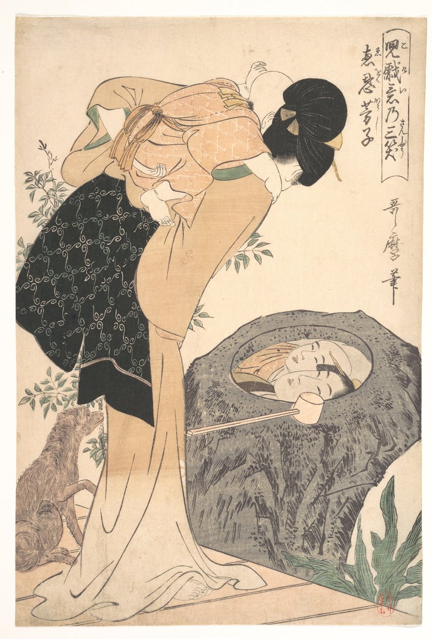 Äiti ja lapsi tekijältä Kitagawa Utamaro