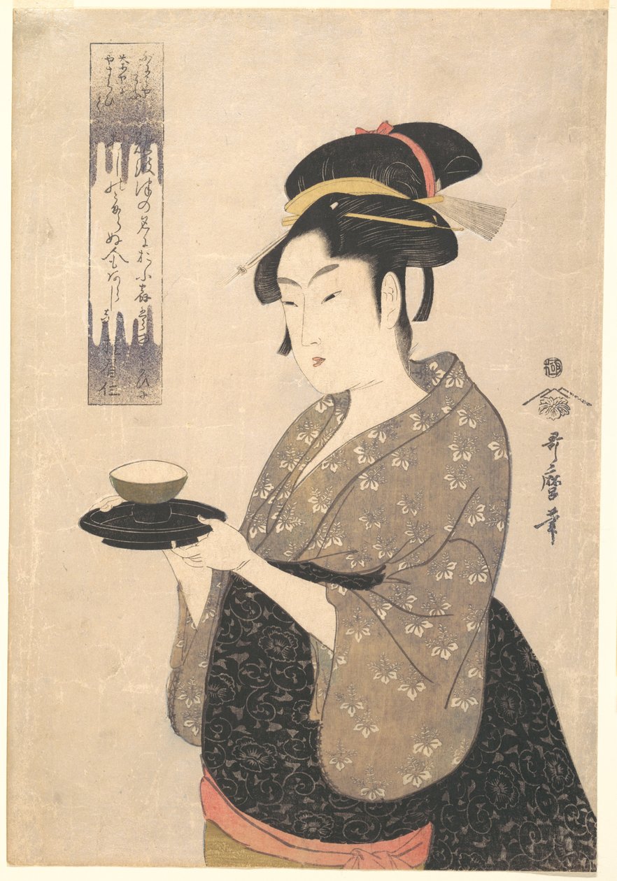 Naniwaya-teehuoneen Okita tekijältä Kitagawa Utamaro