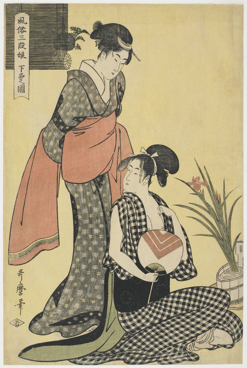 "Alemman luokan kuva" tekijältä Kitagawa Utamaro