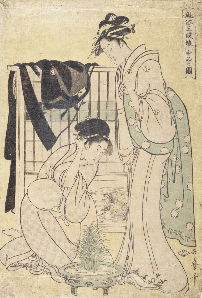 Kuva keskiluokasta tekijältä Kitagawa Utamaro