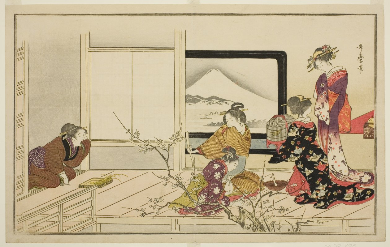 Preparing Food for a Nightingale, kuvitetusta kyoka-antologiasta "Men