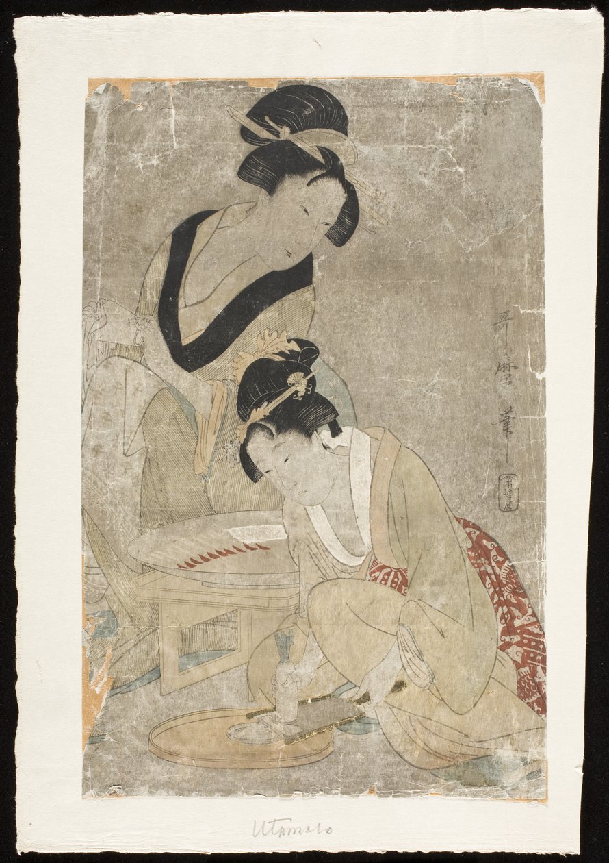 Raakakalan valmistelu tekijältä Kitagawa Utamaro