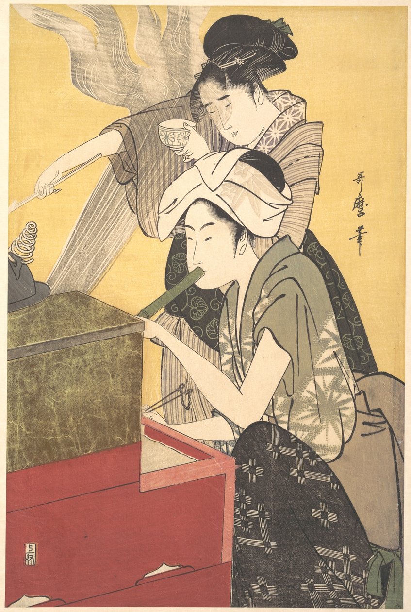 Keittiö tekijältä Kitagawa Utamaro